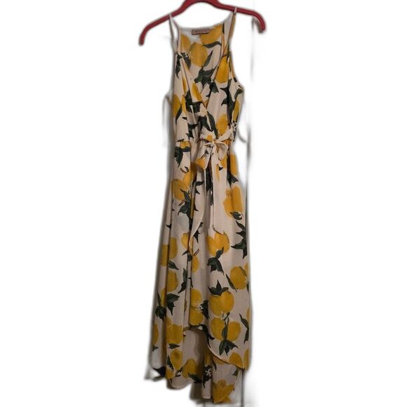🍋 Dream of Me Lemon Yellow Wrap Dress – Women’s Medium - Picture 1 of 2